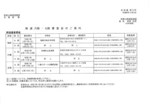 剣道六・七段審査会案内のサムネイル