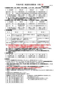 R8審査日程のサムネイル