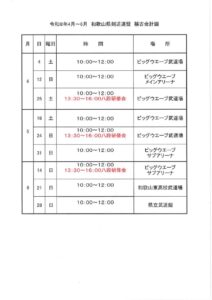 ８年４月～６月稽古計画のサムネイル